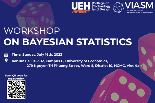 Thông báo về workshop Thống kê Bayesian : 8h00 -  17h50 ngày 16 tháng 7 năm 2023